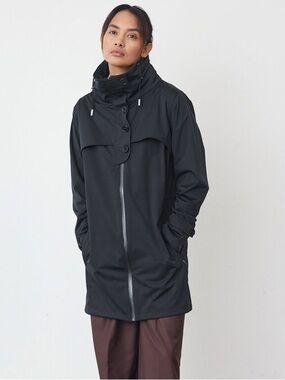 EUC Protected Species Black Waterproof Rain Parka